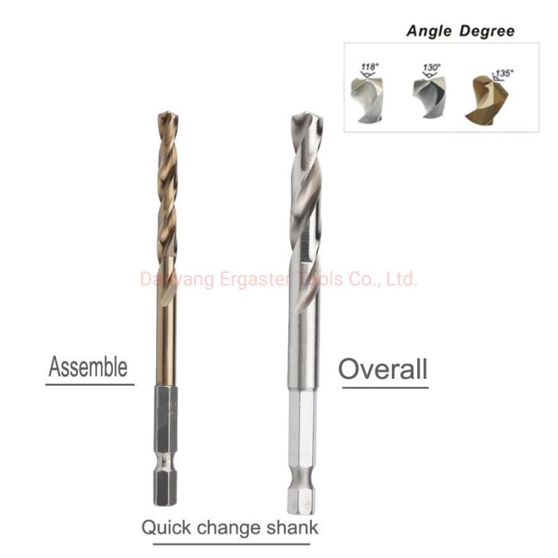 Hex Shank Drill Bits for Metal, Wood