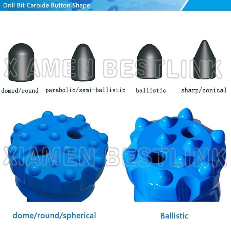 Low Air Pressure Tungsten Carbide DTH Button Drill Bit