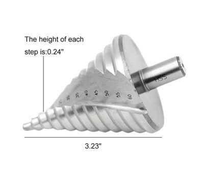 Solid Steel Plate Spiral Grooved Step Twist Drill for Brass Drilling