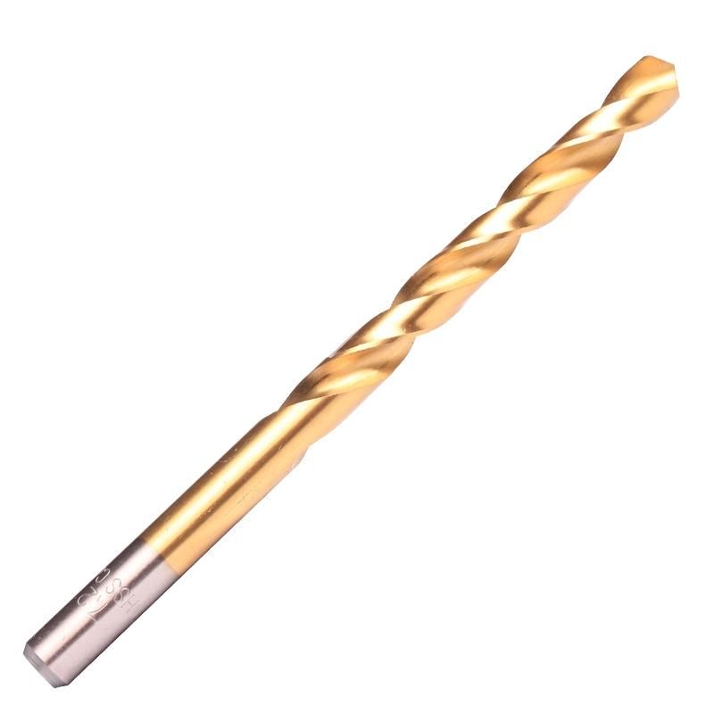 Titanium Drill Bit Set - 5-Piece, M2 High Speed Steel HSS, for Steel, Alloy and Other Hard Metals
