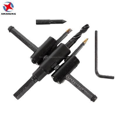 Pilihu Adjustable Circle Hole Cutter Wood Drywall Drill Bit Saw Round Cutting 30mm - 120mm