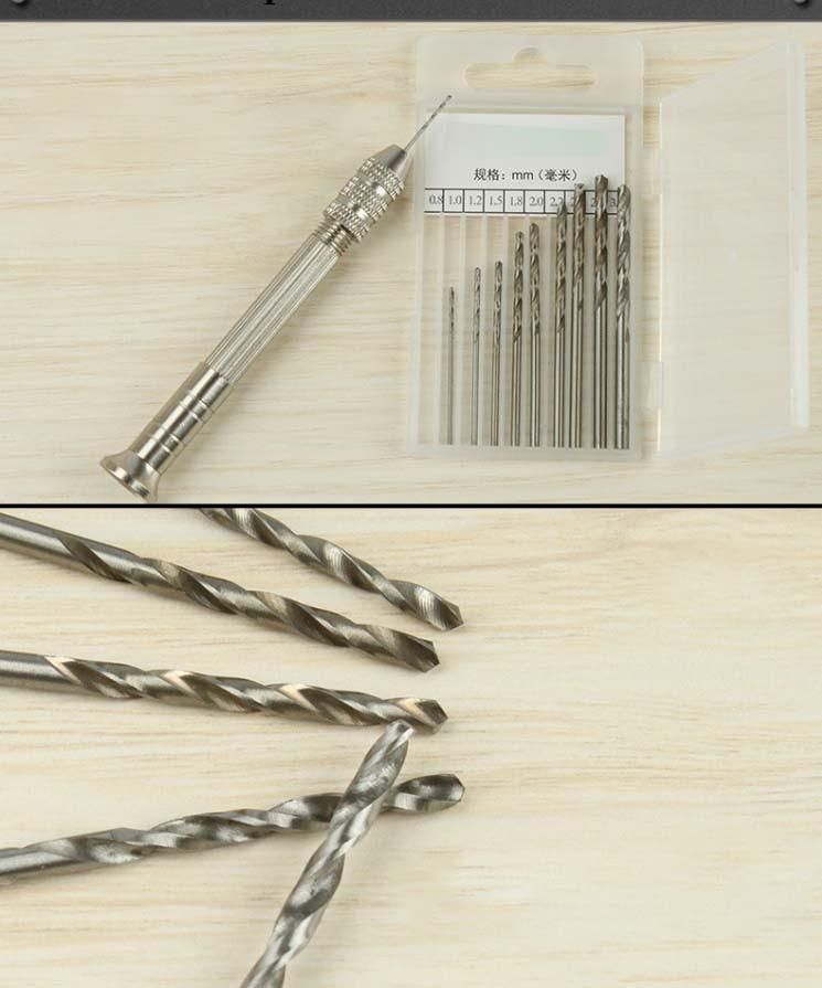 0.5-2.9mm Micro Drill Bits Full Range of High Speed Steel HSS Straight Shank Twist Small Drill Bits Micro Drill Bits