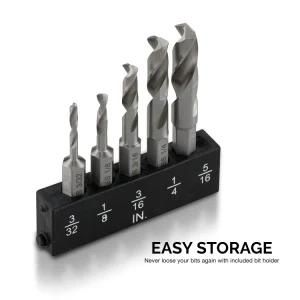 HSS Drill Bits Bomi Tools 5piece Hex Shank for Metal Drill Bit