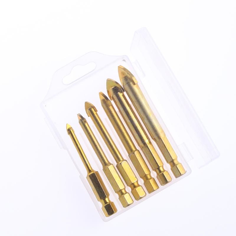 5 PCS Hex Shank Glass and Tile Drill Set
