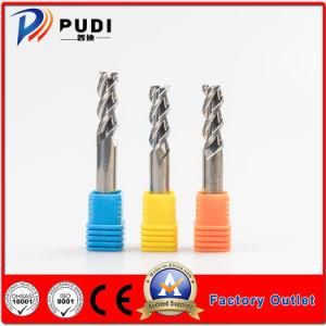 100mm Length 3 Flutes Solid Carbide 45 Degree Helix Flat End Mill for Aluminum