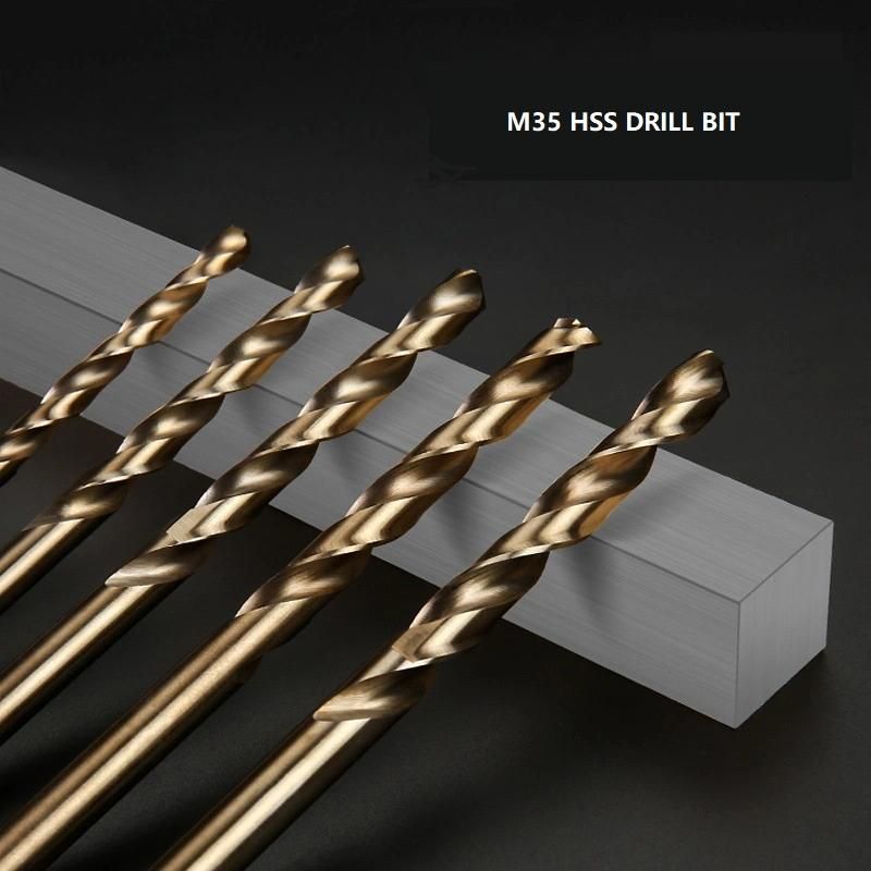 DIN338 Jobber Length Drills Standard M35 HSS Cobalt Left Hand Twist Drill for Metal Drilling (SED-HTL35)