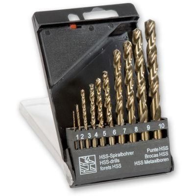 10PCS M35 Cobalt Steel Twist Drill Bit Set