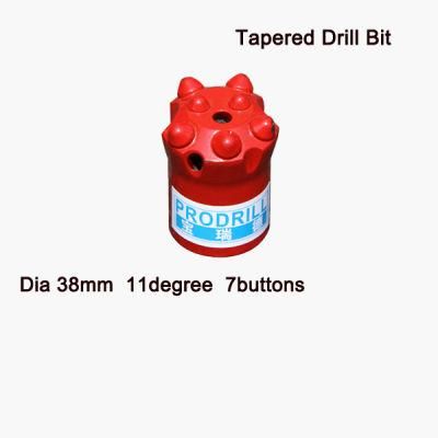 11, 12 Degree Tapered Drill Bit for Rock Drill