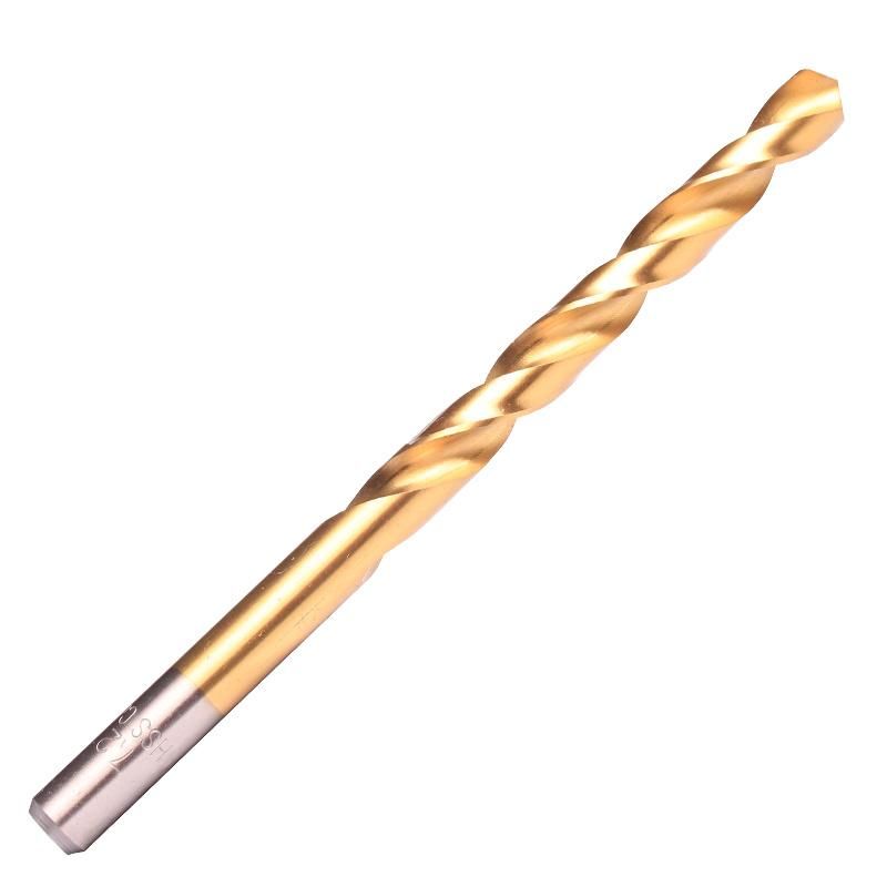 Titanium Drill Bit in Color Paper Box, High Speed Steel HSS for Metal, Woodworking