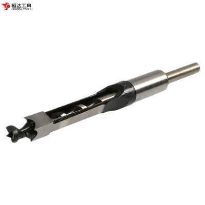 Square Auger Solid Center Bit Carpentry Hollow Square Mortising Chisel and Bits for Woodworking