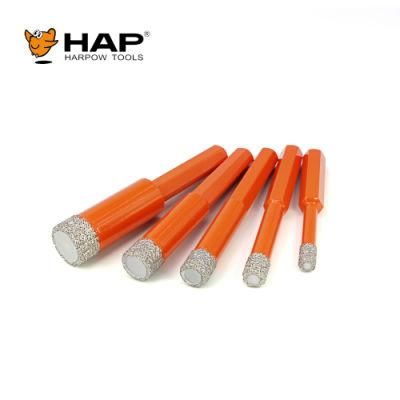 5mm~150mm Customized Color Large Hexagon Brazed Diamond Core Drill Bit