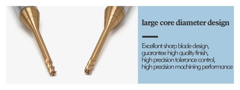 Bfl Tungsten Alloy 2 Flute Long Neck Endmill 2 Flute Long Neck Ballnose Endmill