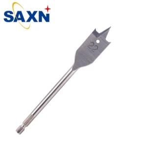 Flat Drill Bits 3-Point Woodworking Opener with Hexagonal Handle