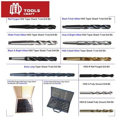 HSS Wood Milling Tool Bits, 13PCS Set 1/4 Steel Hex Shank Drill Bit