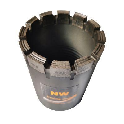 Good Performance Hard Rock Core Drill Nw Impregnated Diamond Casing Shoe Bit