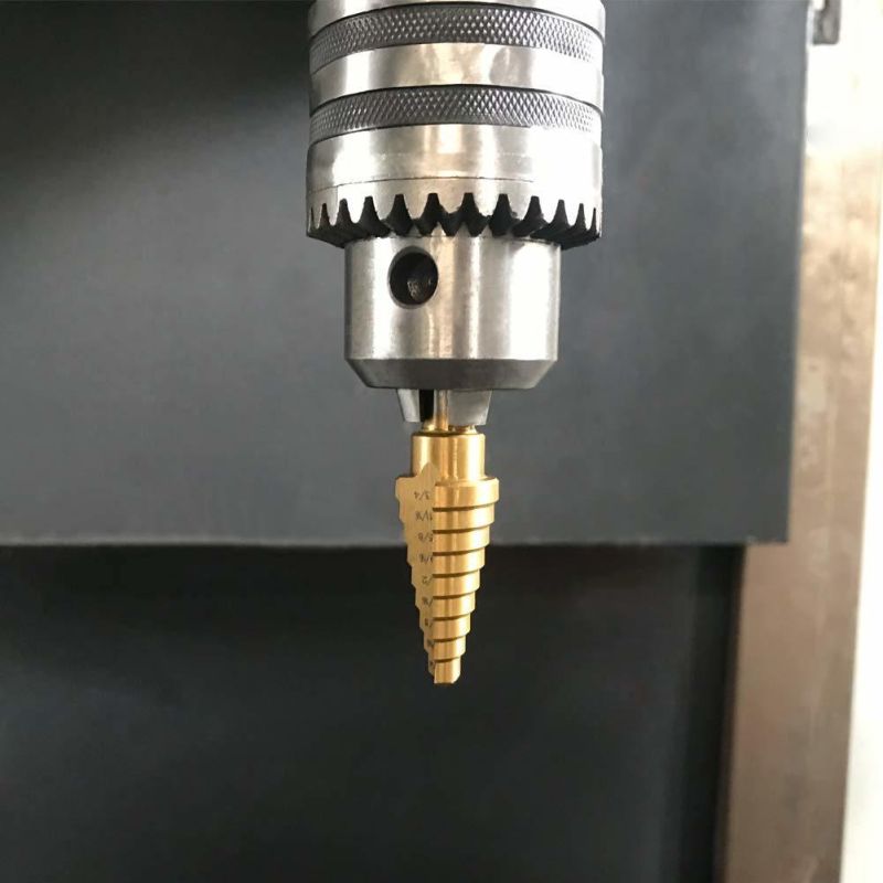 3PCS Step Drill Titanium Coated in Aluminium Case