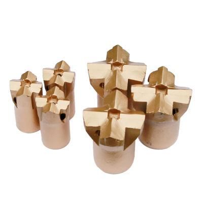 Small Hole Tapered Rock Drilling Tools Cross Bits
