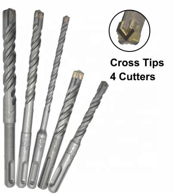 Cross Head SDS Plus Drill Bits for Stone Flat Head SDS Max Drill Bits