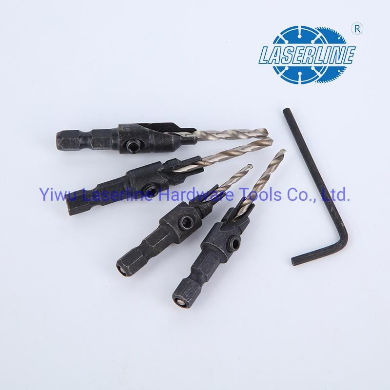 High Speed Steel Drill Bit with Countersink Bit