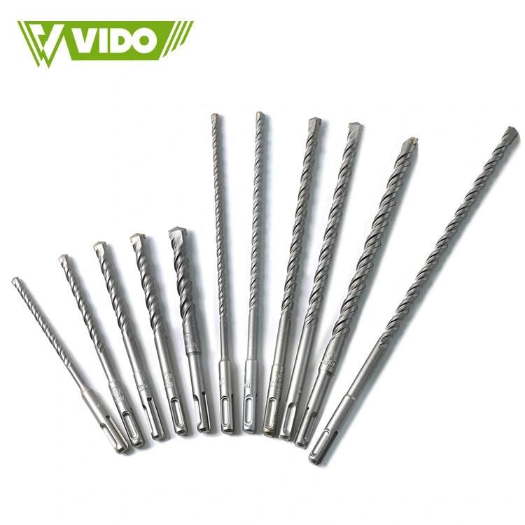 Vido 6*160 SDS Plus Hammer Drill Bit for Cutting Concrete, Cutting Stone