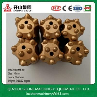 40mm 7 Ball-Tooth Tapered Bore Bit for Rock Drill