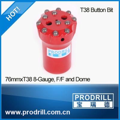 T38-76mm Standard Skirt Top Hammer Thread Button Mining Drill Bits