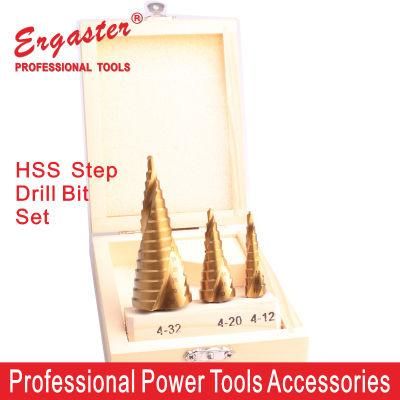 Titanium Step Drill Bit Hole Cutting Wood Metal Power Tools