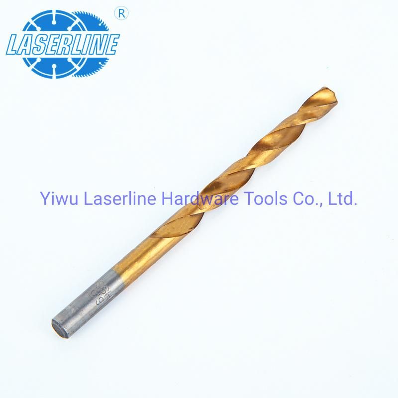 Fast Selling 1.5-6.5mm 13PCS HSS Titanium Coated Twist Drill Bit Set for Metal Wood