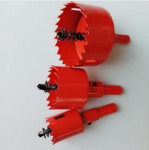 Bi Metal Hole Saw with Center Drill Bit Spring for Plasterboard