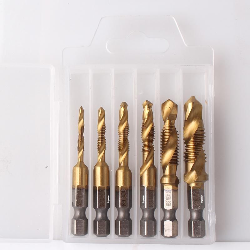 6PCS Titanium Combination Drill and Tap Set