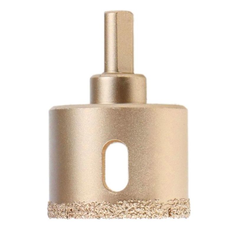 Brazing Hard-Solder Diamond Hole Saw Glass Marble Granite Concrete Vitrified Brick Core Drill Bits 6-65mm