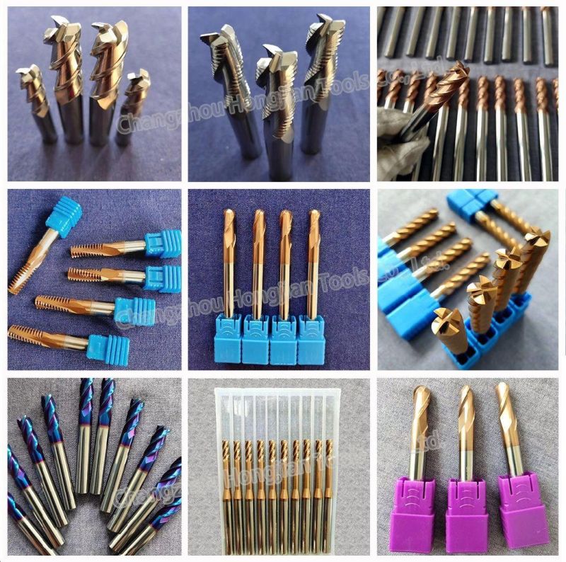Good Quality HRC58 Copper Coating Ball End Mill