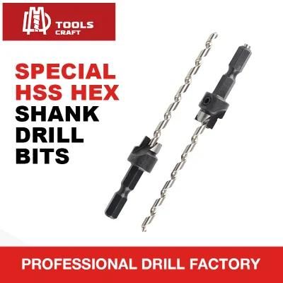Special HSS Hex Shank Drill Bits for Screws