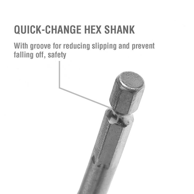 12mm Tri-Point Quick-Change Hex Handle Fast Drilling Wood Drill Bit