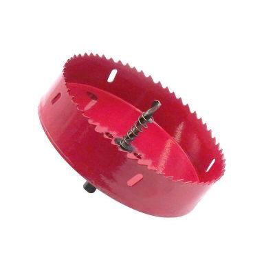 High Quality 155mm/6.1&prime;&prime; Bi -Metal Wood Hole Saws Bit for Cornhole Board Metal Plastic Fiberboard
