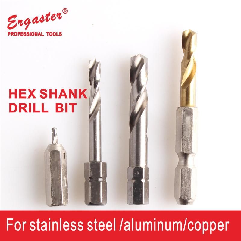 Metric 1/4-Hex Quick-Change HSS-Tin Jobber Drill Bit