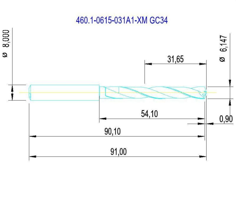 High Quality Solid Carbide Drill Bit with Inner Cooling Hole