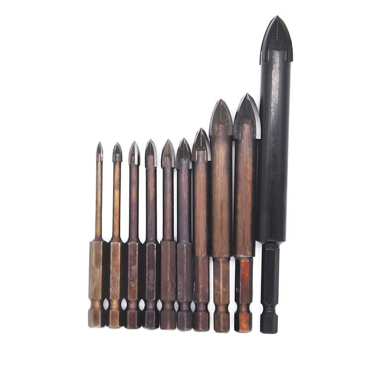 Glass Tile Porcelain Cross Carbide Tips Drill Bits