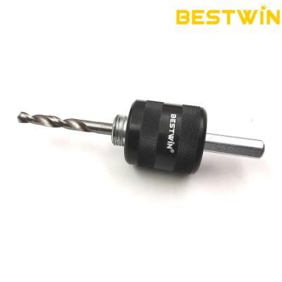 Quick Change Arbor with Hex Pilot Drill Bit for HSS Hole Saws