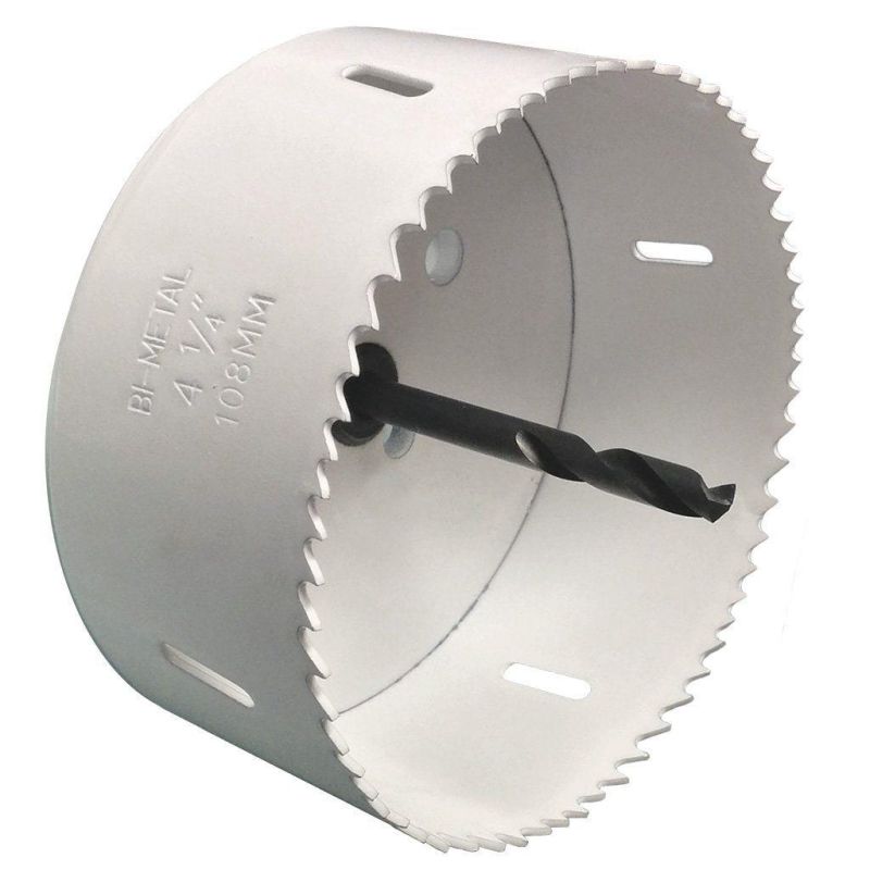 Durable High Speed Steel (HSS) Bi-Metal Hole Saw Kit with Case Fast Cut Clean, Smooth and Precise Holes
