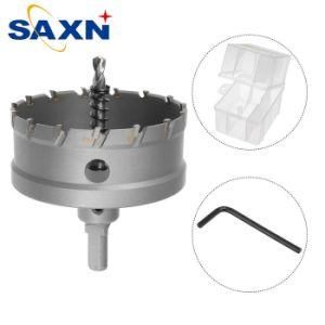 Saxn High Grade Tct Hole Saw Cutter Drill Bit for Steel, Iron