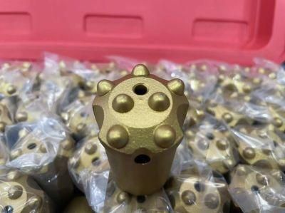 Tapered Button Small Hole Drill Bits for Rock Drill Pipe Tapered Tungsten Carbide Drill Pipe and Chisel Bits 66t