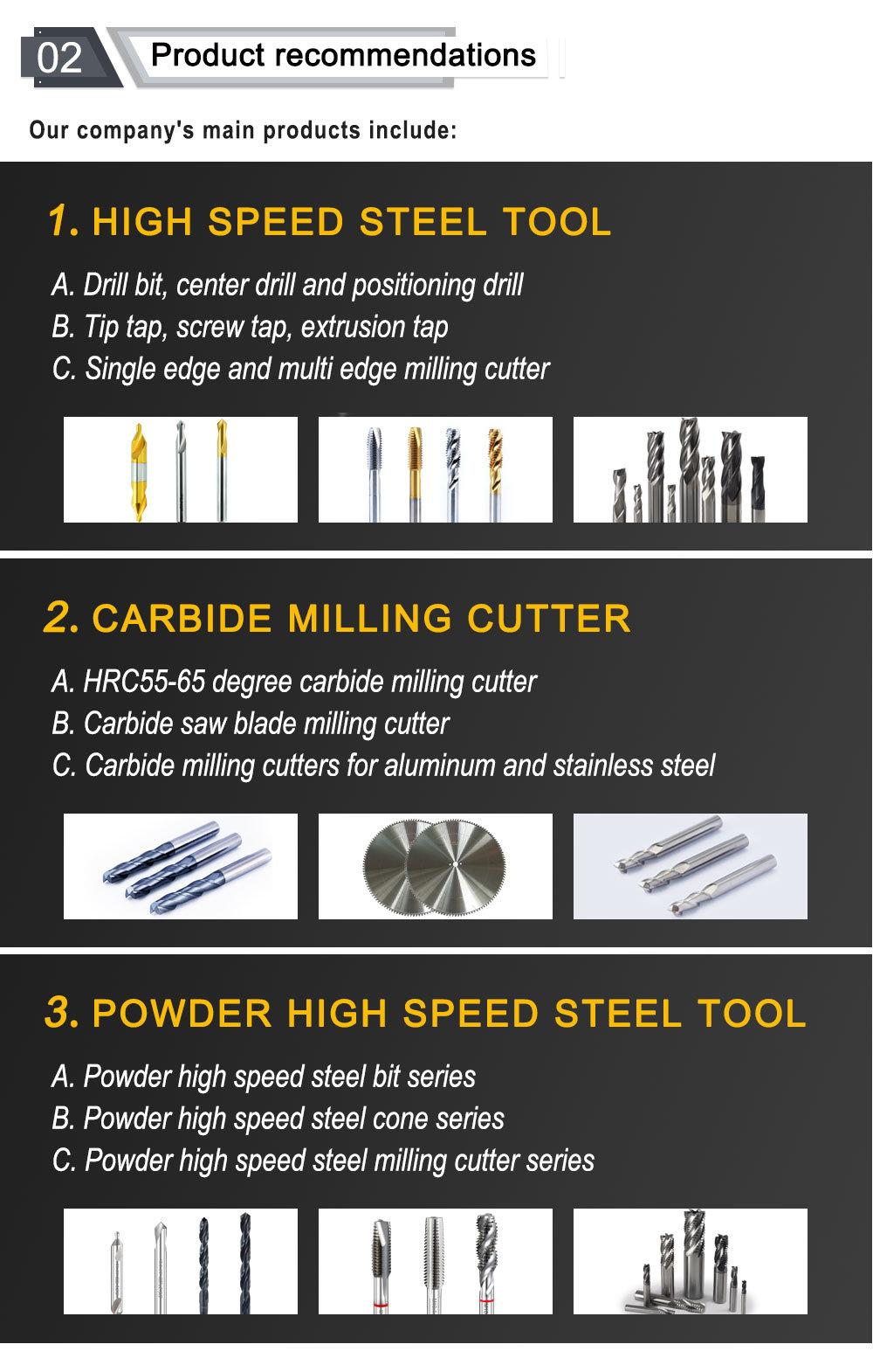 Vikda M35 Tin-Coated Type a Double Head Center Drill Bit