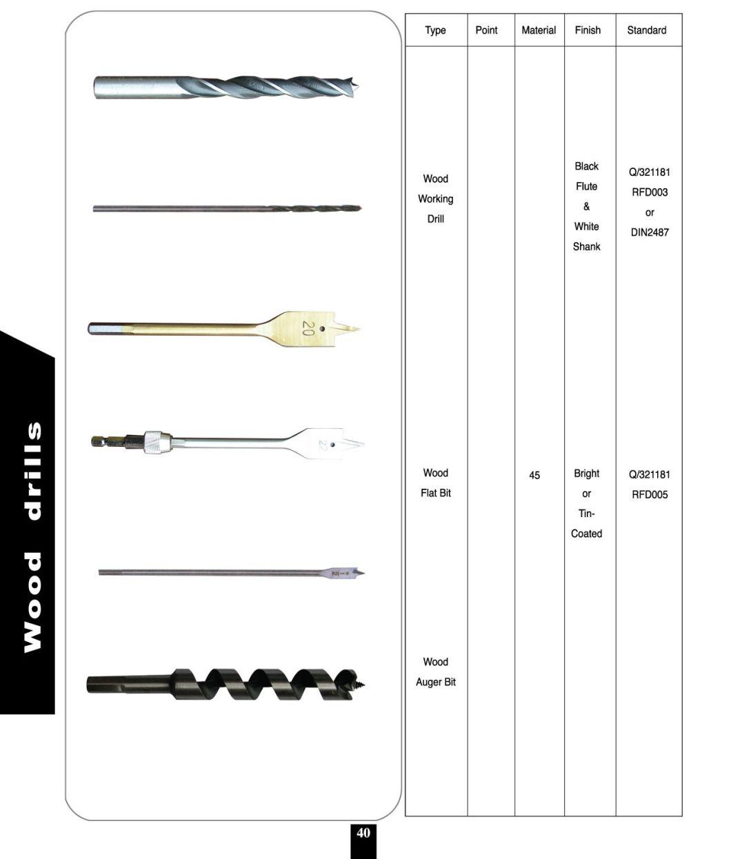 China Factory Cheap Wood Flat Drill Bits