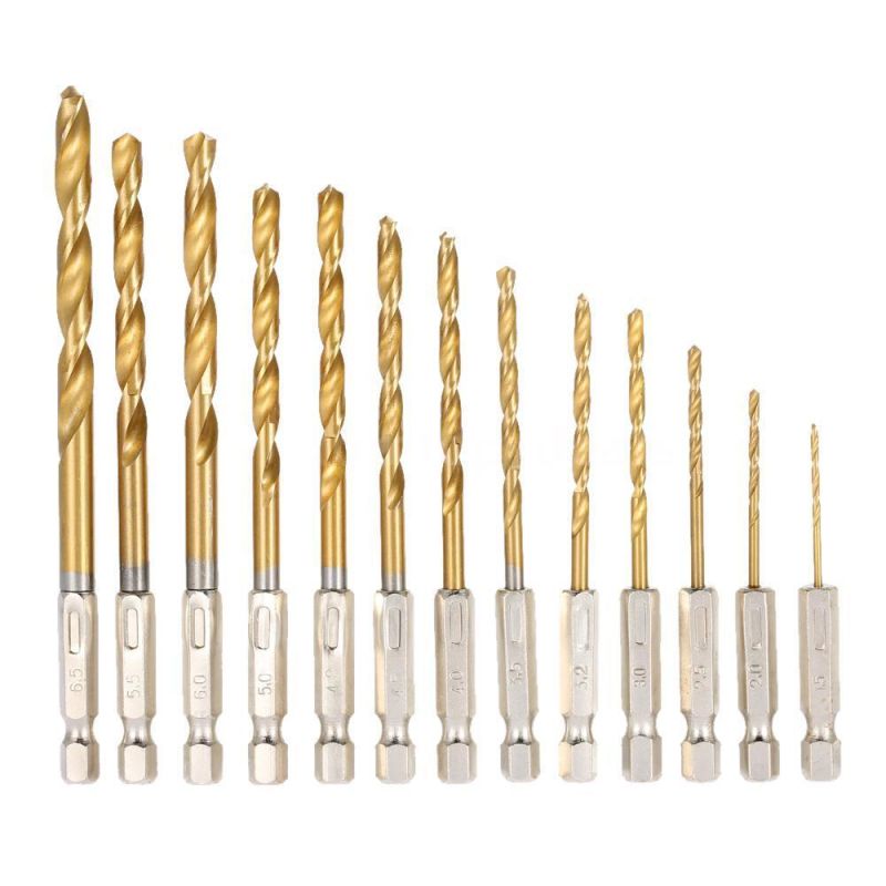 DIN338 Jobber Length Entirely Hex Shank HSS Twist Drill Bit