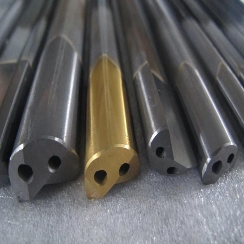 High Hardness Carbide Tip Brazed Gun Drill 10 mm Diameter 400 mm Length Metal Drilling Gundrill