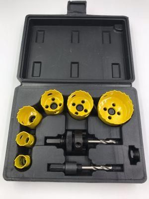 9PC Bi-Metal Hole Saw Kit with Blow Box