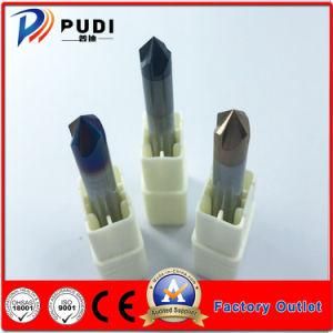 4 Flutes HRC&lt;54 Tungsten Carbide 120 Degree Chamfer End Mill