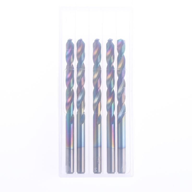 DIN338 Best High Speed Steel Twist Drill Bit Set with Rainbow Color