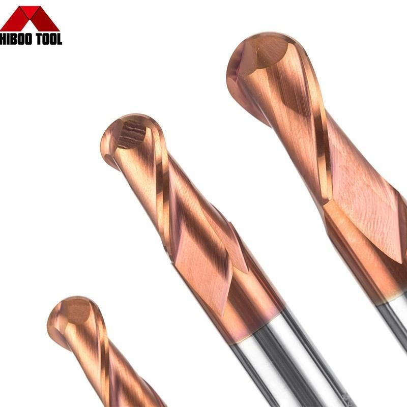 Cheap Price HRC58 Copper Coating Ball Nose End Mill